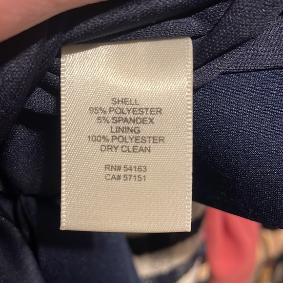 Navy Ruffle Eliza J Dress - Picture 7 of 11